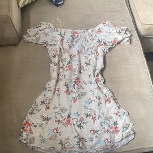 Off The Shoulder Floral Dress